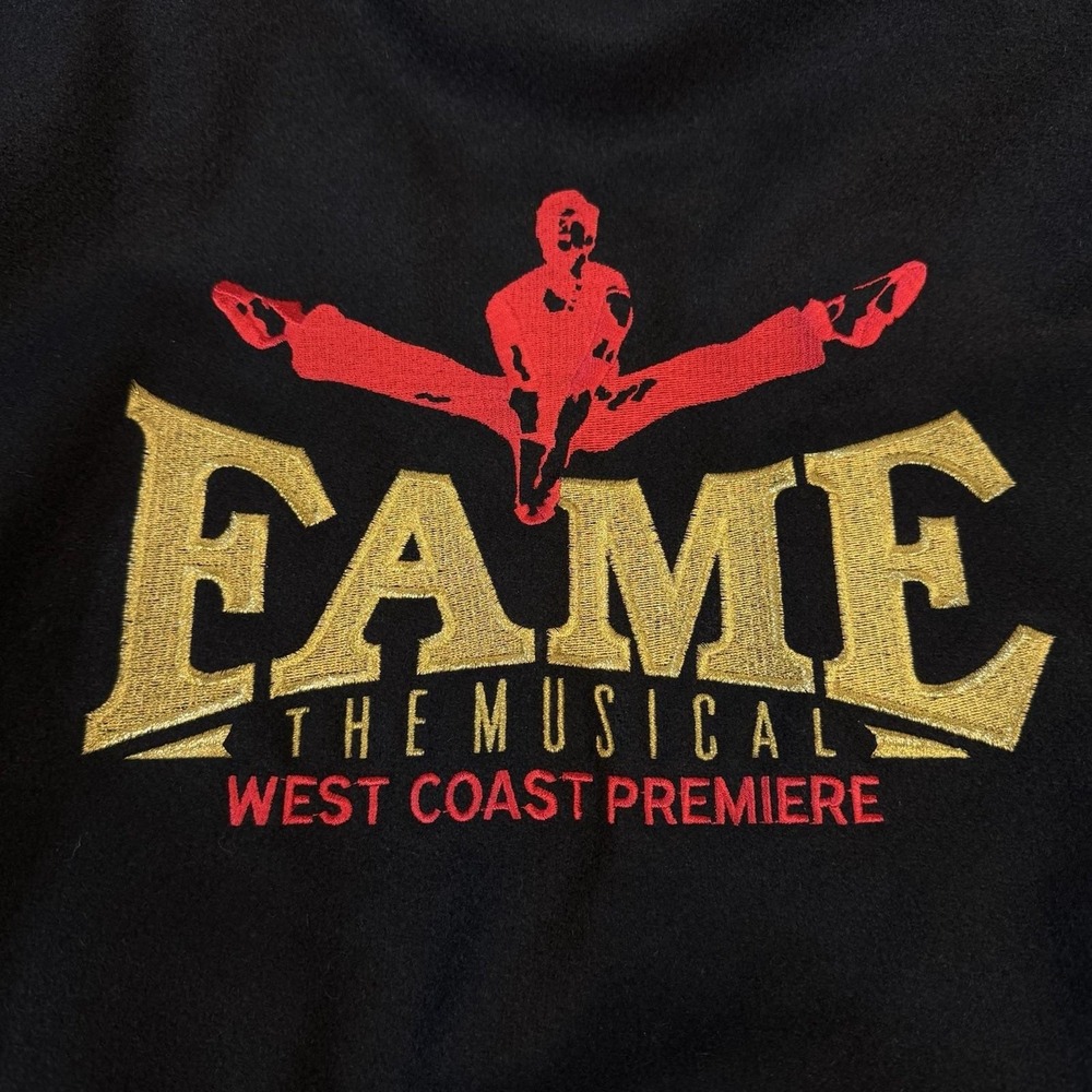 VTG 1994 Fame The Musical West Coast Premiere Cast Crew Varsity Jacket Large